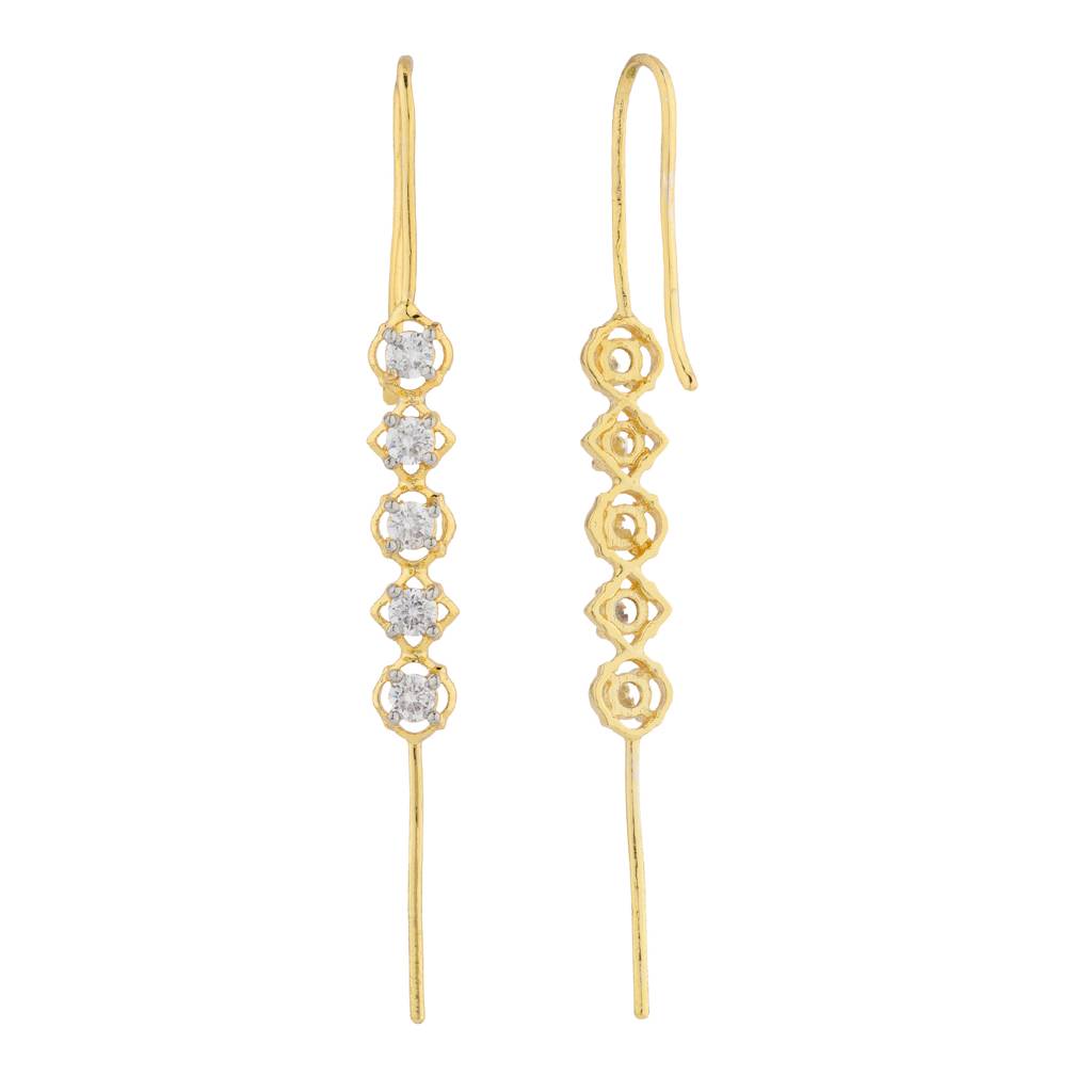 Shahi Dwar  Kumud Pin Earrings : 8905124569292
