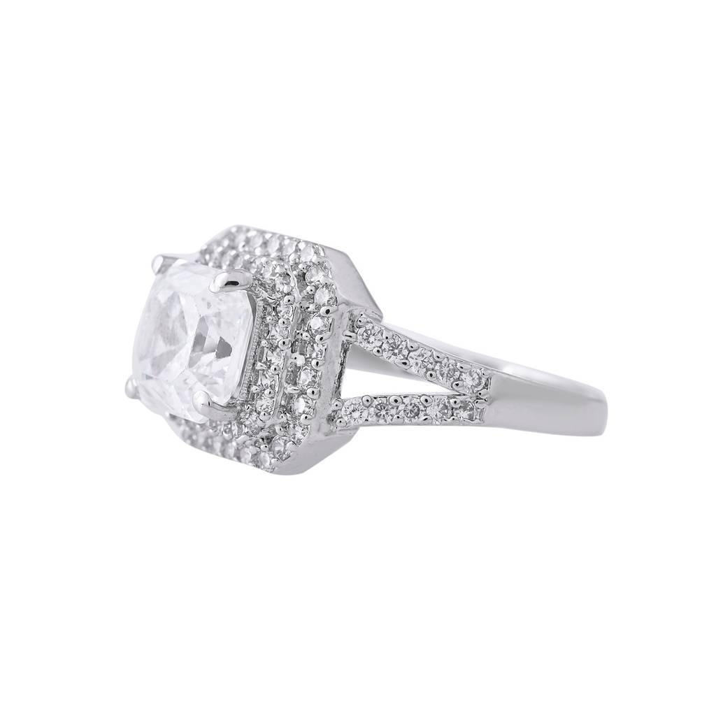 Sparkling Elegance Infinity American Diamond Solitaire Ring : 8905124553284