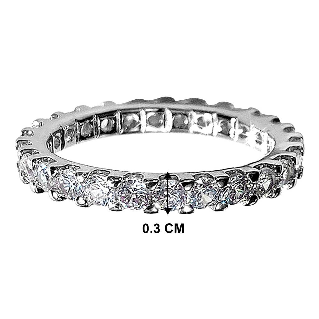 Peora American Diamond Studded Silver Plated Finger Ring Fashion Wear Stylish Jewellery Gift For Girls & Women (Px : PX8R102-7