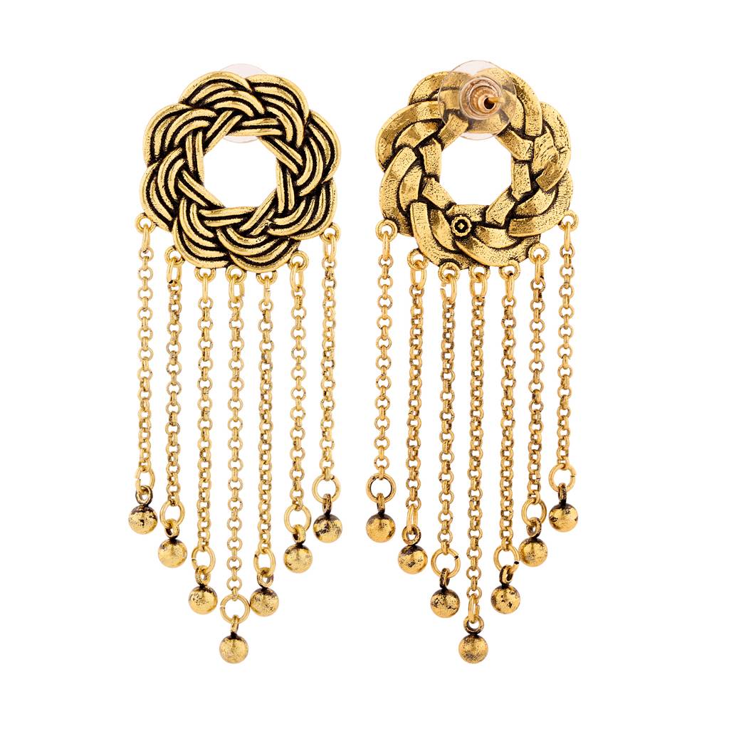 Woven Wonders Intertwist Dangler Earrings : 8905124555103