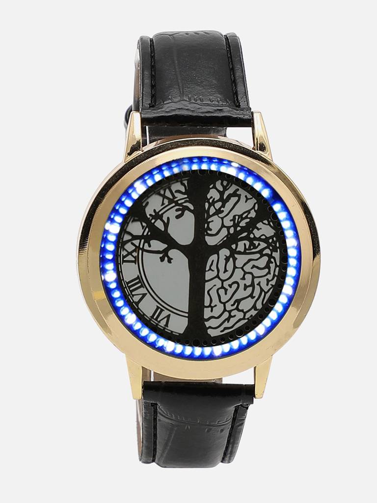 Black Analogue Watch : HSWC1054