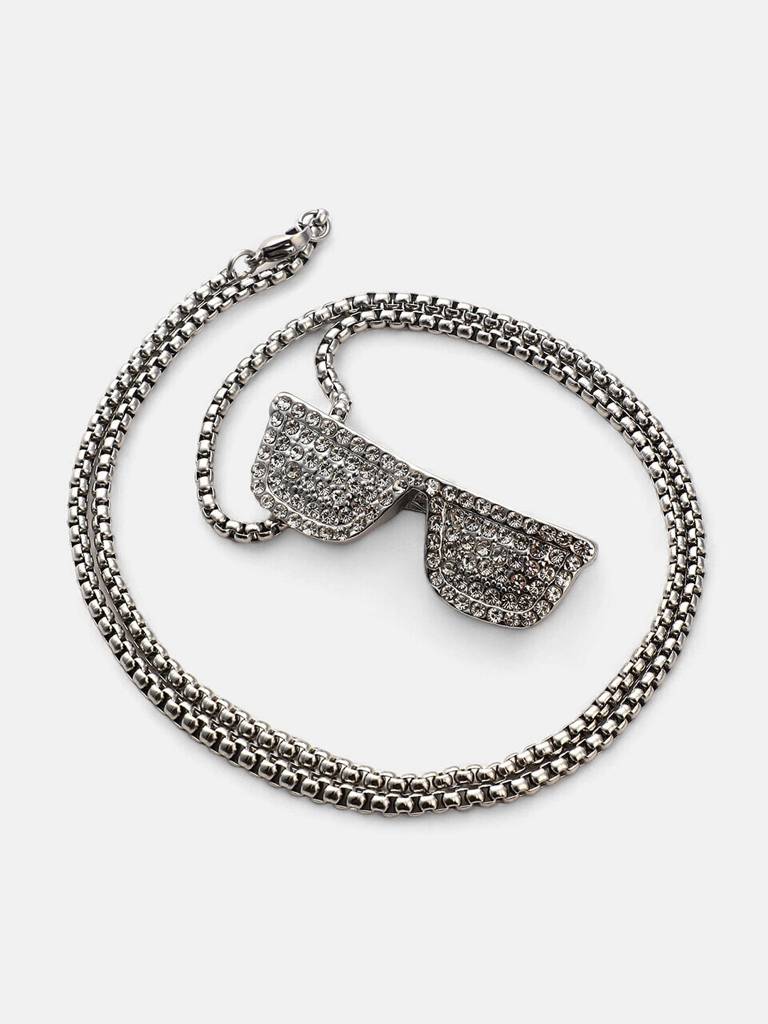 Men'S The Sunglass Pendant Necklace - Metallic Silver : FAPD1123