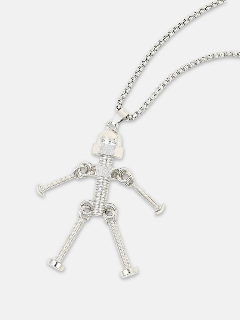 Men'S The Cyberon Pendant Necklace - Metallic Silver : FAPD1169