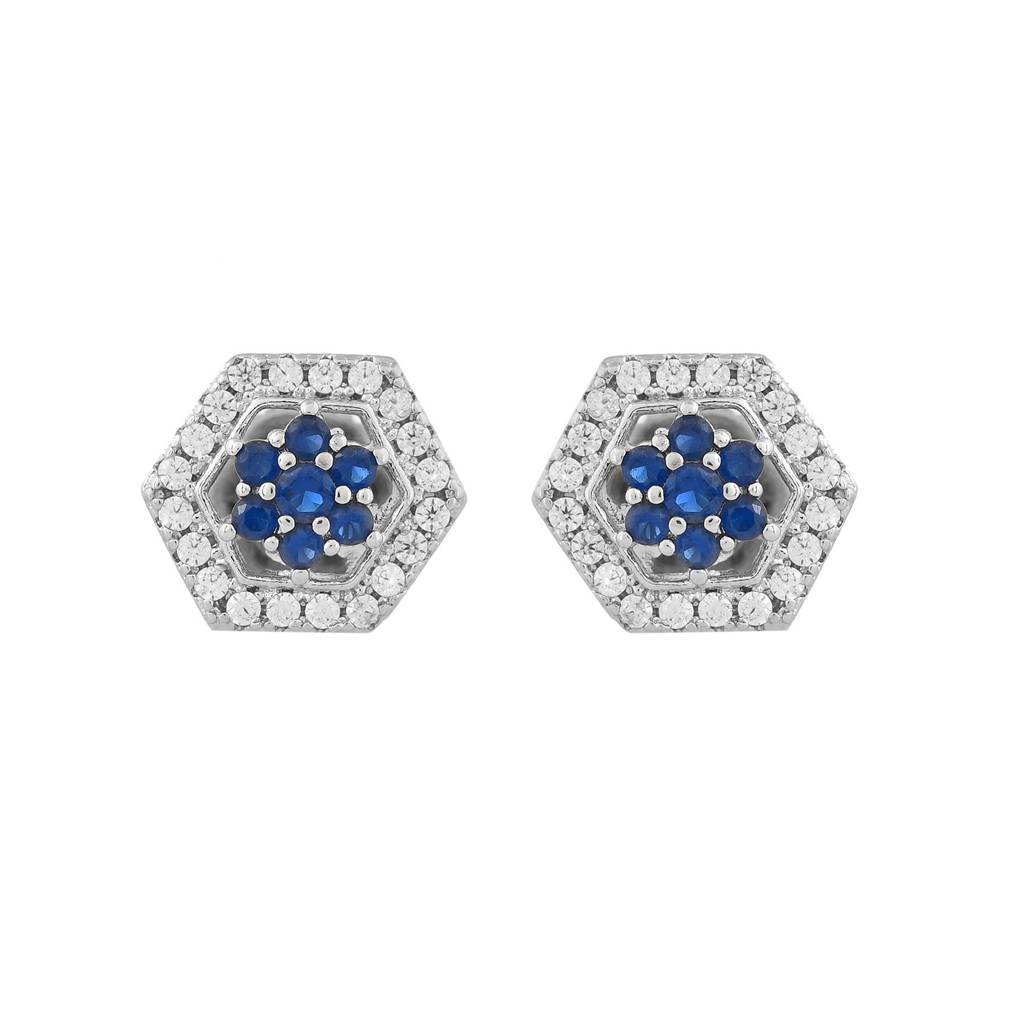Sparkling Essentials Frosted Dawn Stud Earrings : 8905124547894