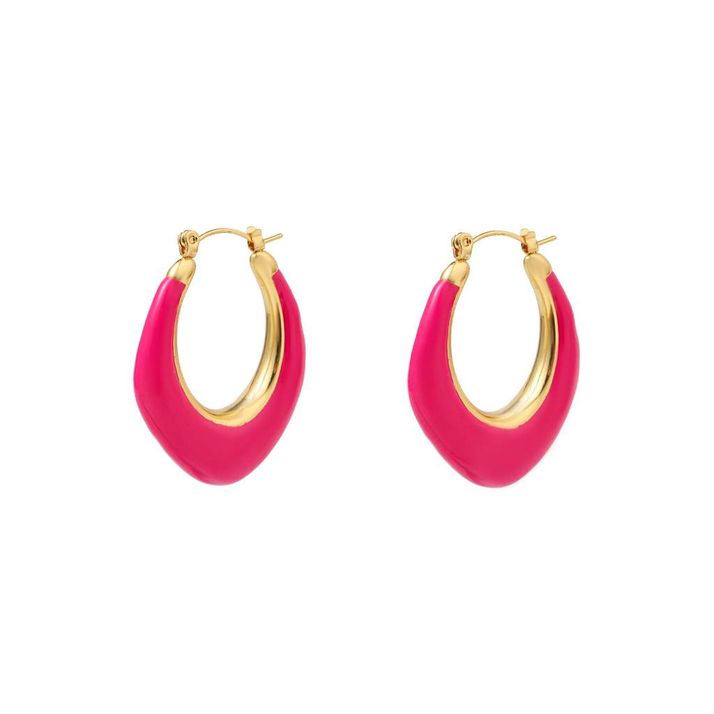 Ardent Pink Gold Earring : ES13374-G-PNK