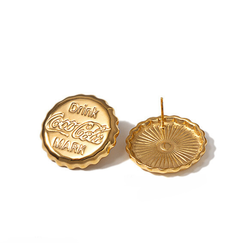 Pop Cap Glam Earrings : ES14229-G
