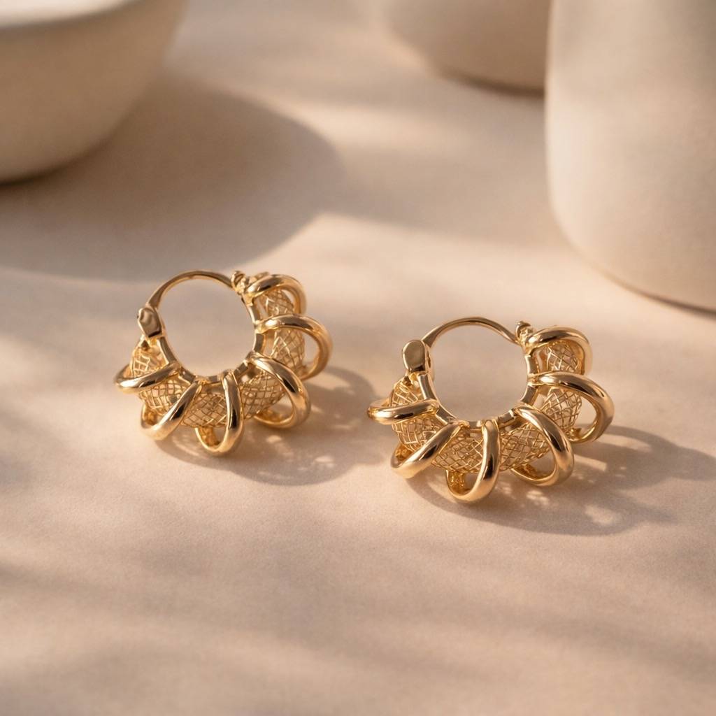 Spiral Wire Hoops : SLT-EAR-6