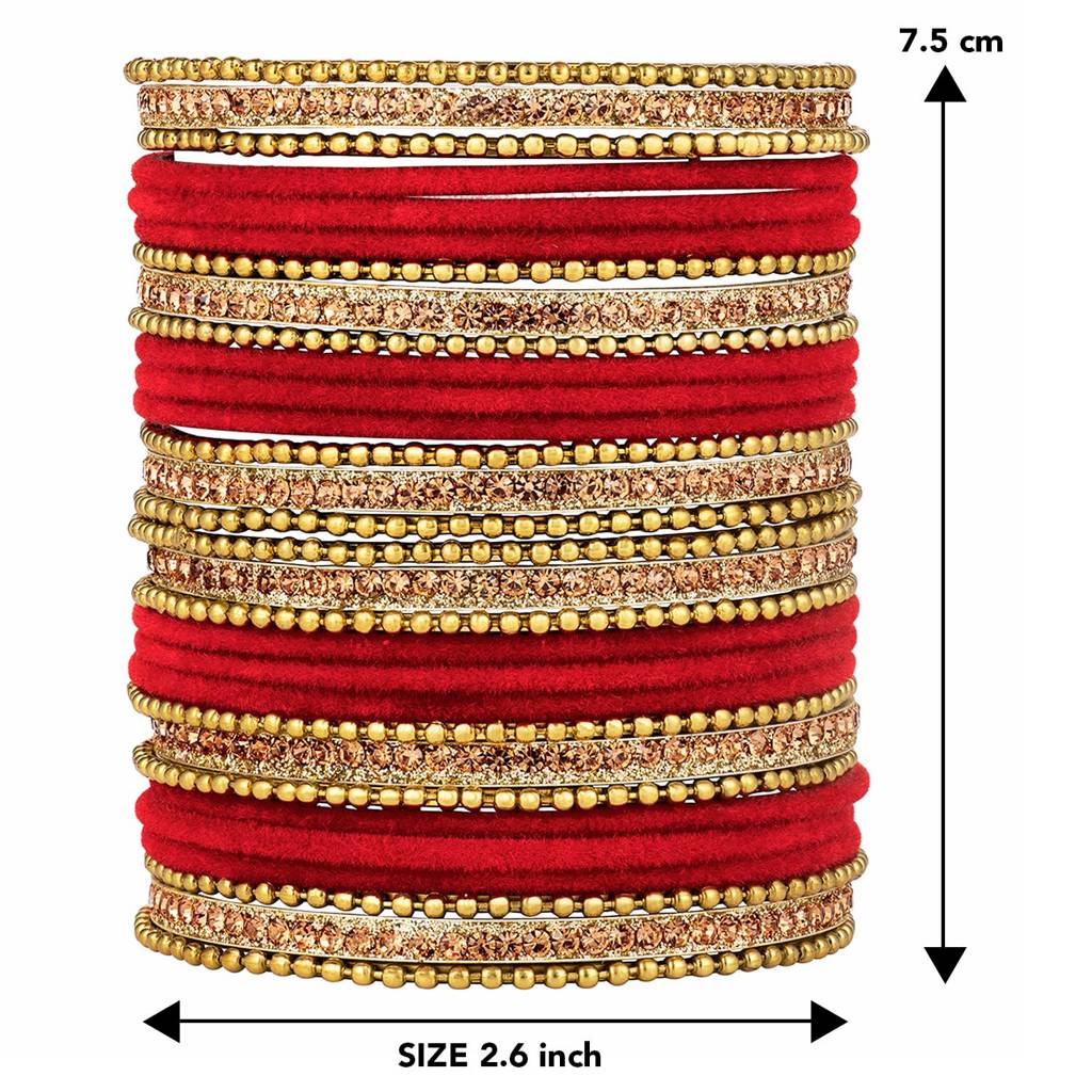 Chuda Bangle Set Indian Traditional Bridal Dulhan Wedding Fashion Jewellery For Women : PF51B34R