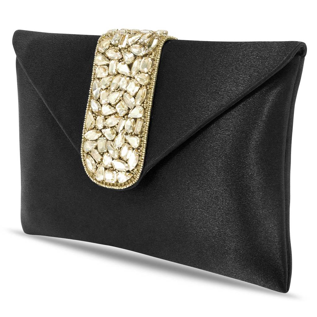 Clutch Women'S Purse Bridal Bag For Casual Detachable Strap Evening Sling Bag : C61BL