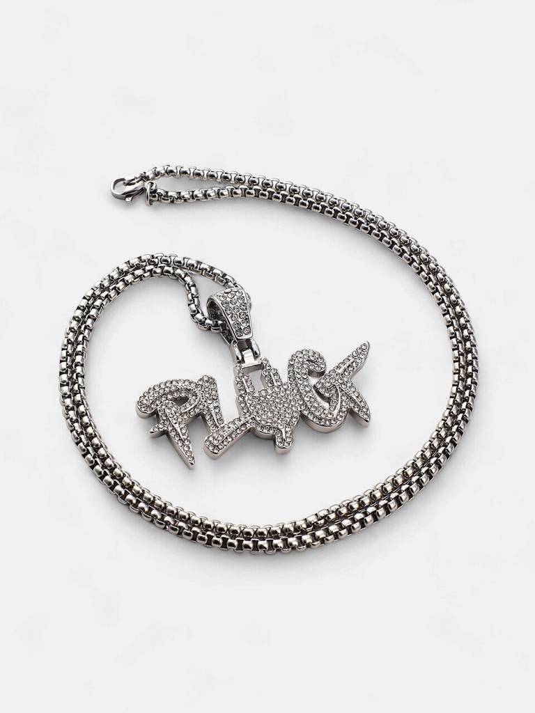 Men'S The Plug Pendant Necklace - Metallic Silver : FAPD1103