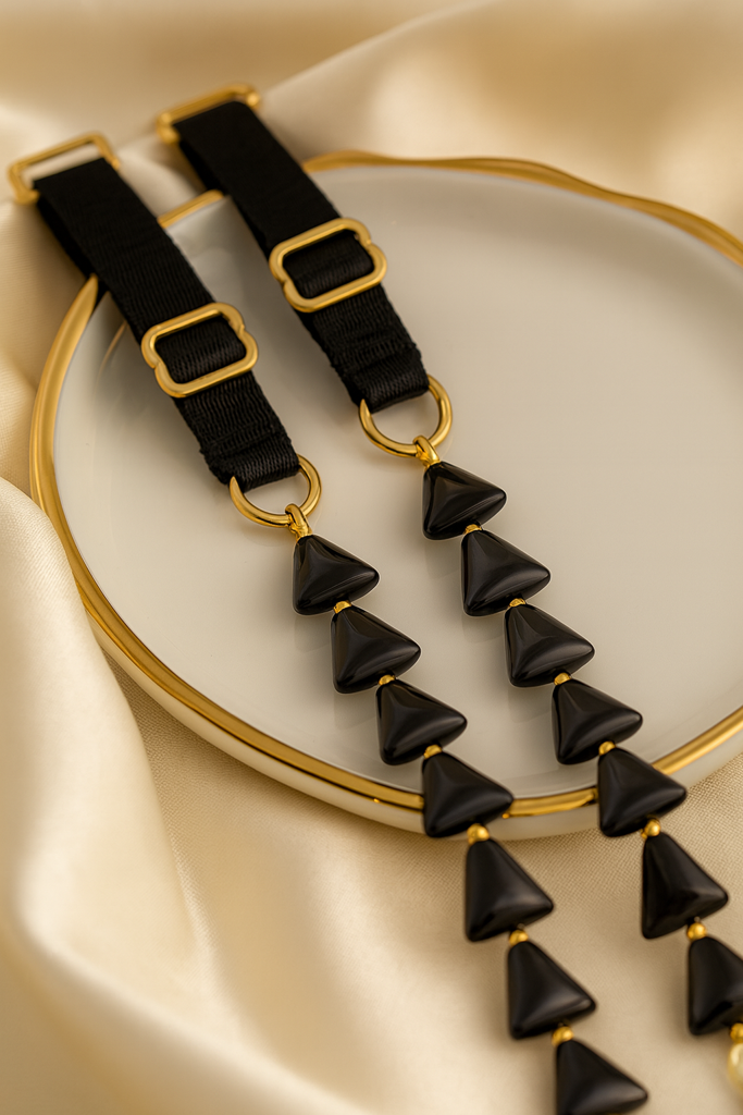 Triangle Beauty Beaded Bra Strap : BBR-TRIANGLE-BEAUTY-XS