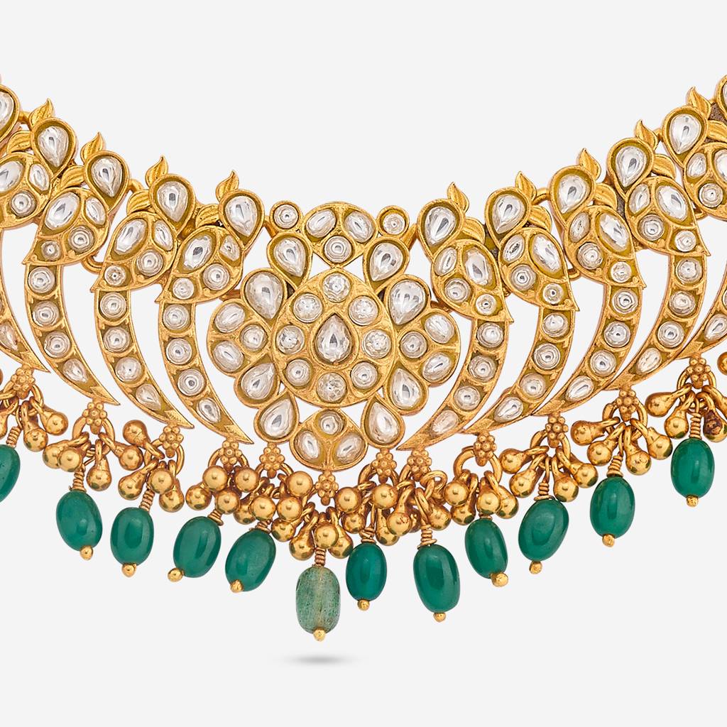 Green Gold - Plated Bridesmaid Temple Necklace - 464835 : 464835