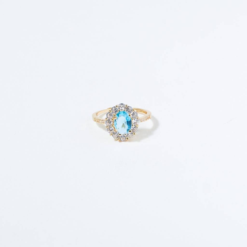 Blue Lagoon Diamond Ring : RS12521