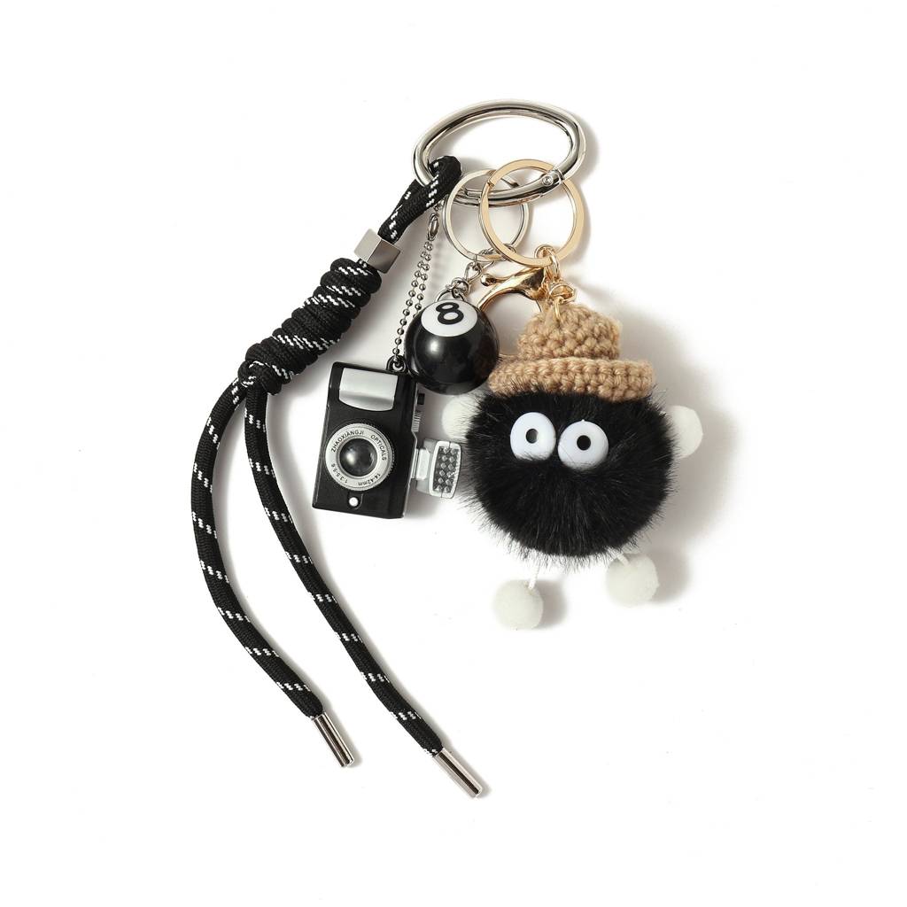 Mini Magic 8-Ball Crochet Beauty Bag Charm : C-BG-0002-BK
