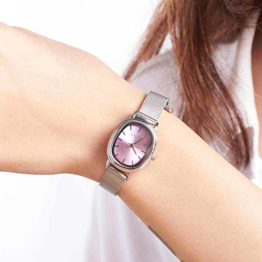 Oval Dial Watch For Women : WT-S-0008-S-PL