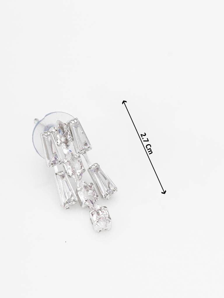 Elegant Baguette Crystal Ad Necklace Set : NK4580