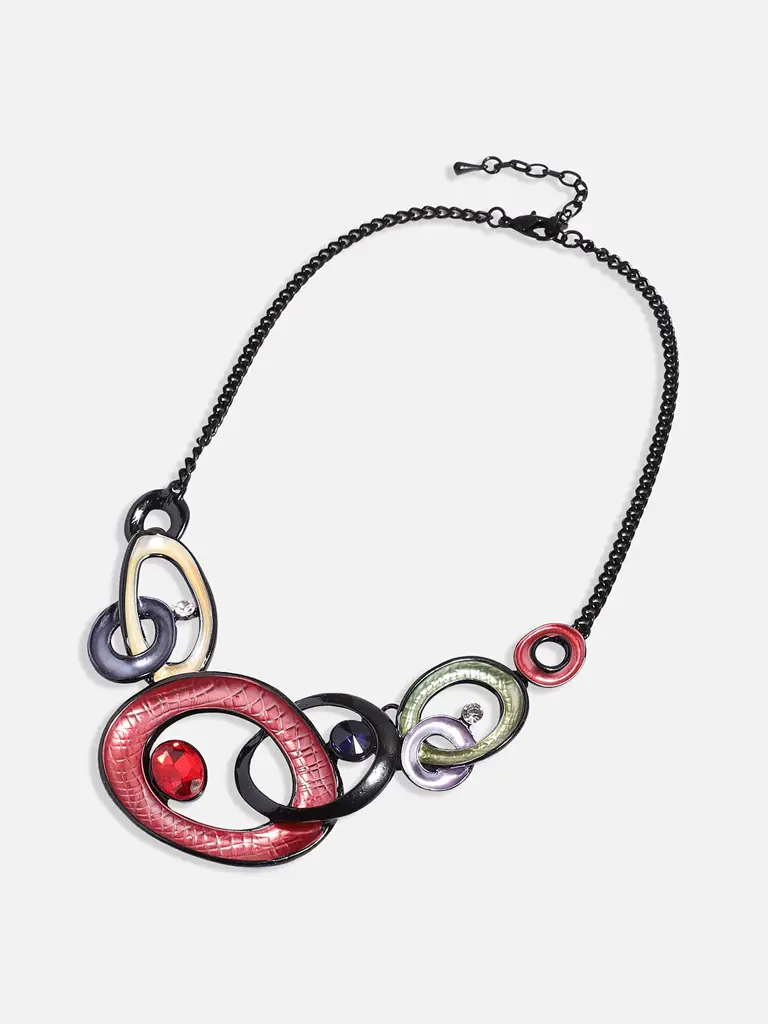 Yoselin-Women'S Multicolour Textured Stone Jewellery Set : SOHIJS9798