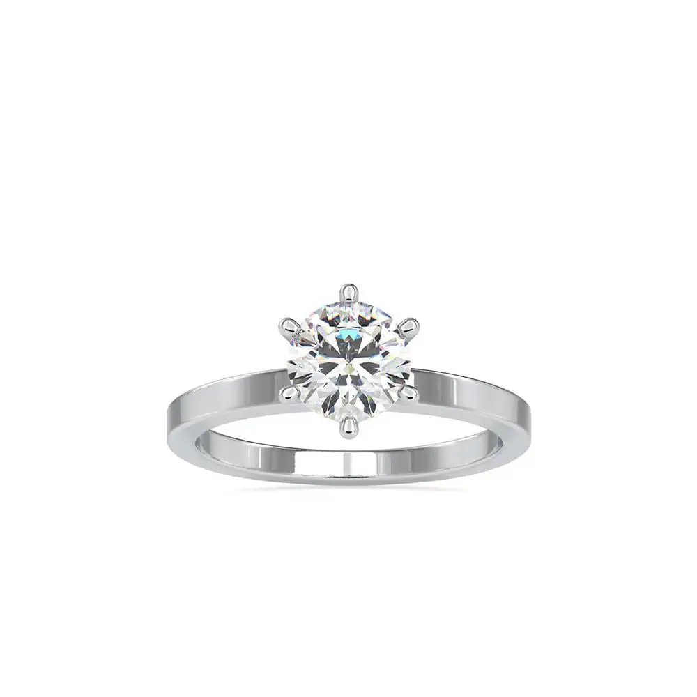 1.1 Carat Majestic Round Solitaire Ring : 09kWhiteZNR59F10
