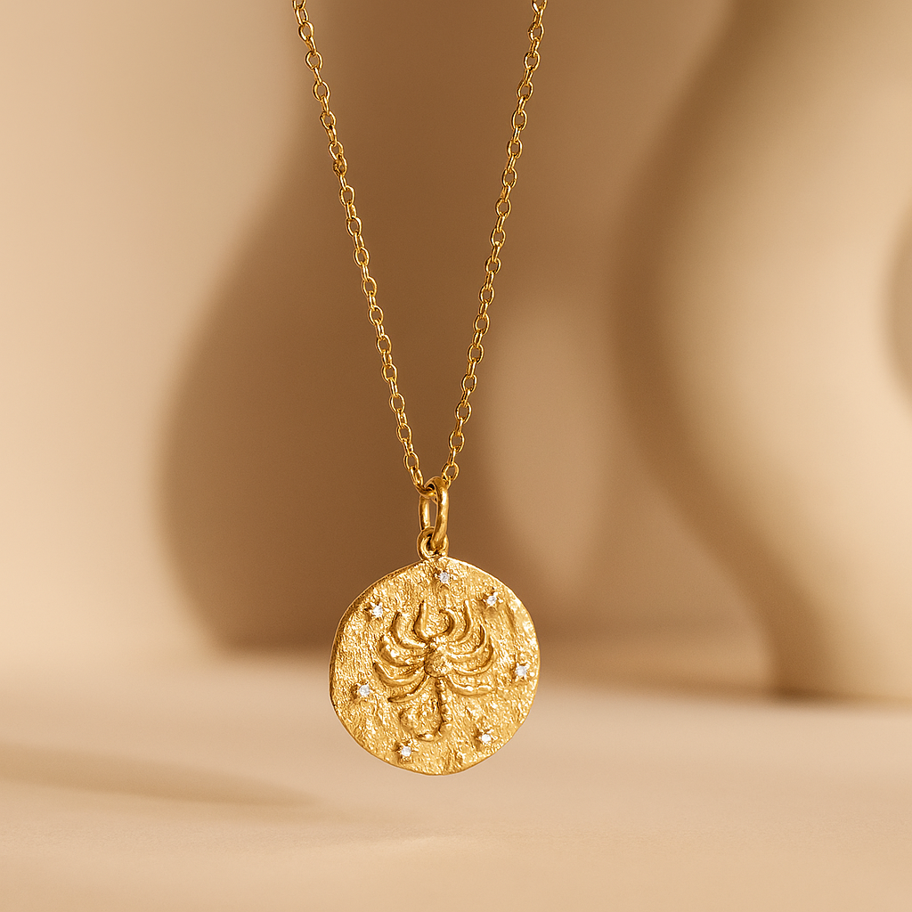 Scorpio Zodiac Necklace : NEC_SCORPZO_S_1175