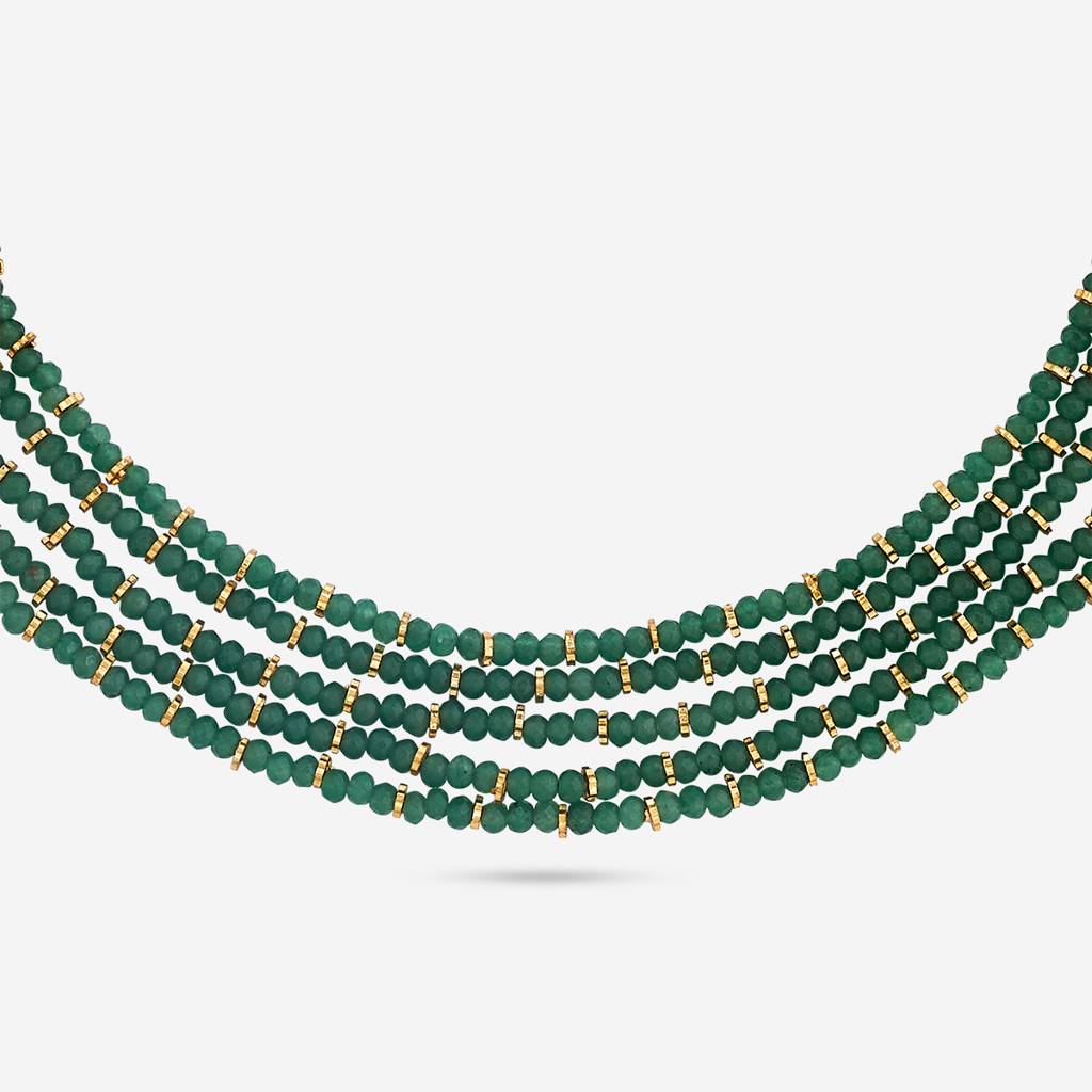 Ruby-Green Gold - Plated Bridesmaid Antique Necklace - 449503 : 449503