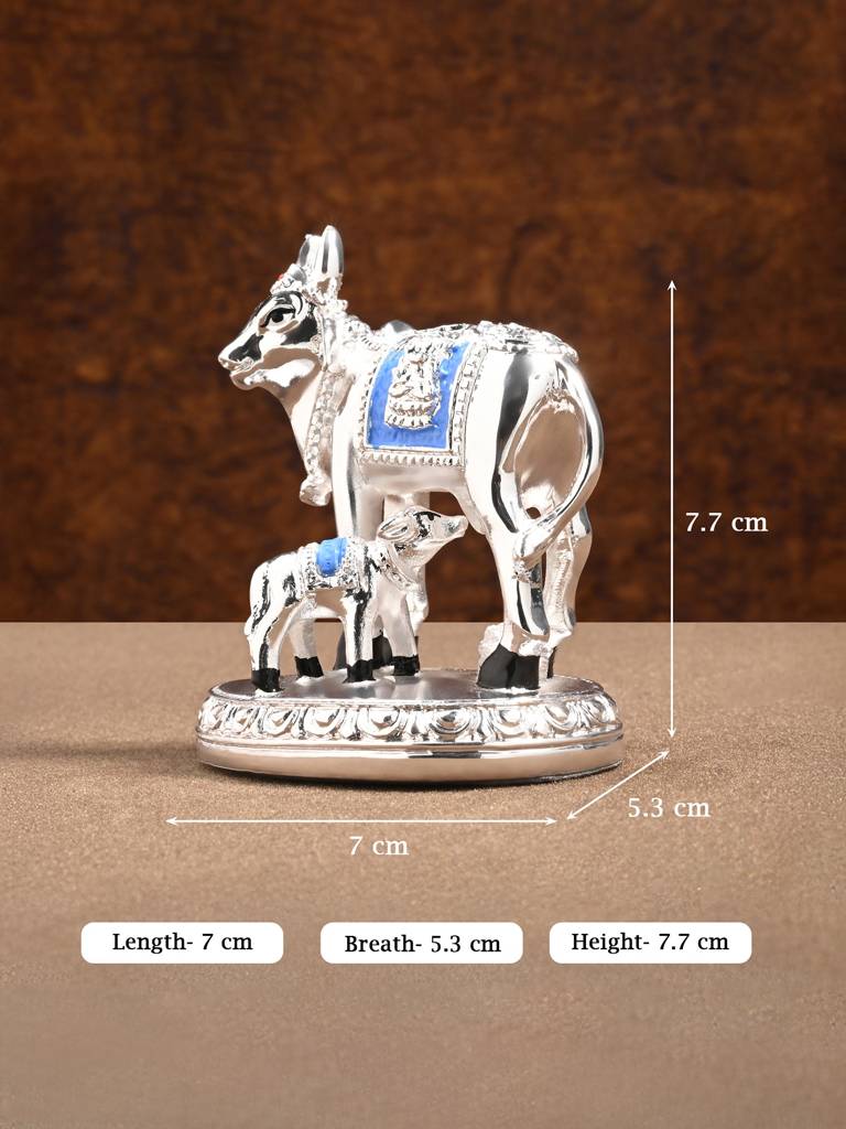 999 Silver Kamdhenu Showpiece : AZGFT227