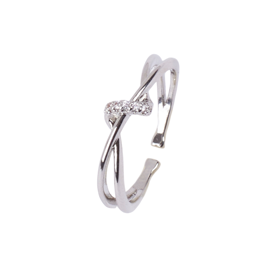 New Turn Silver Ring : RS13558-S