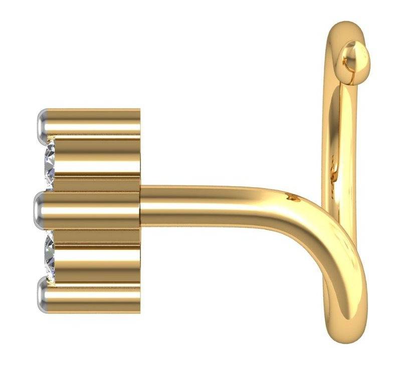 Avsar 9K Bis Hallmarked | Nosepin For Women/Girls |  Avno004 : AVNO004YC