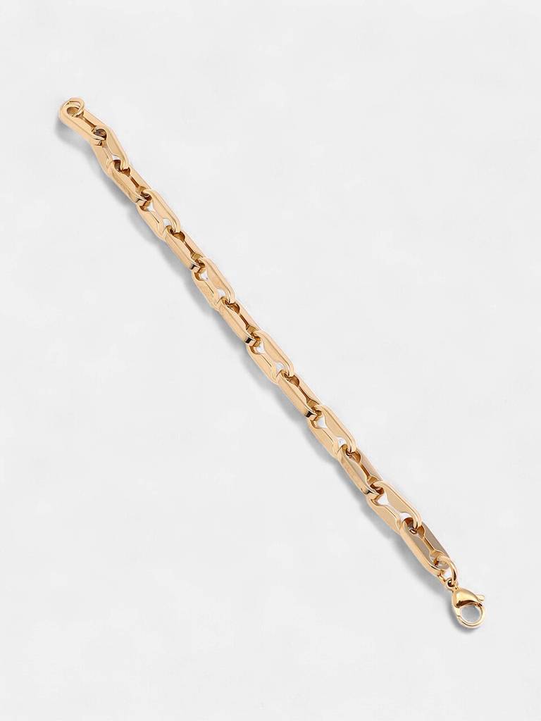 Men'S The Mechanical-Link Chain Bracelet - California Gold : SOHIBR6439