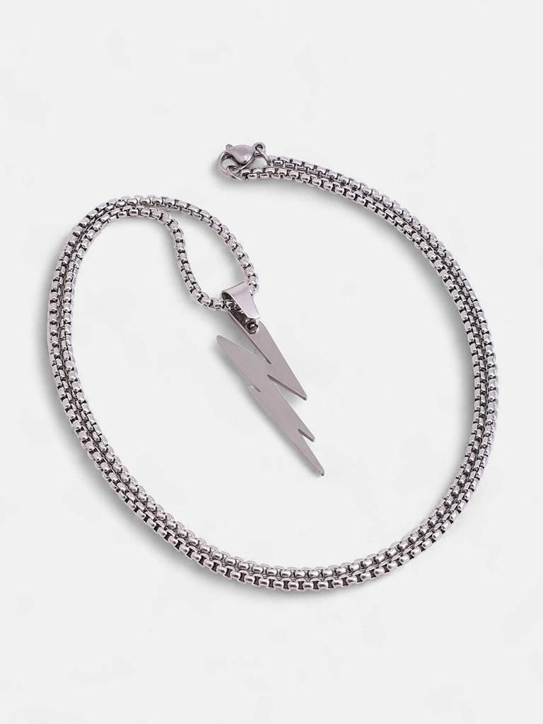 Men'S The Thunder Pendant Necklace - Metallic Silver : FAPD1288