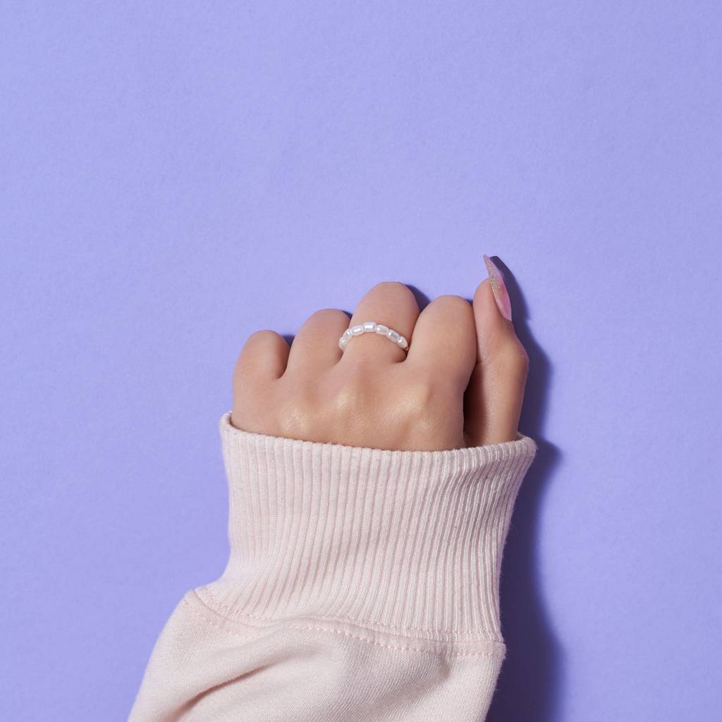 Pearlescent Chain Ring : RS12458