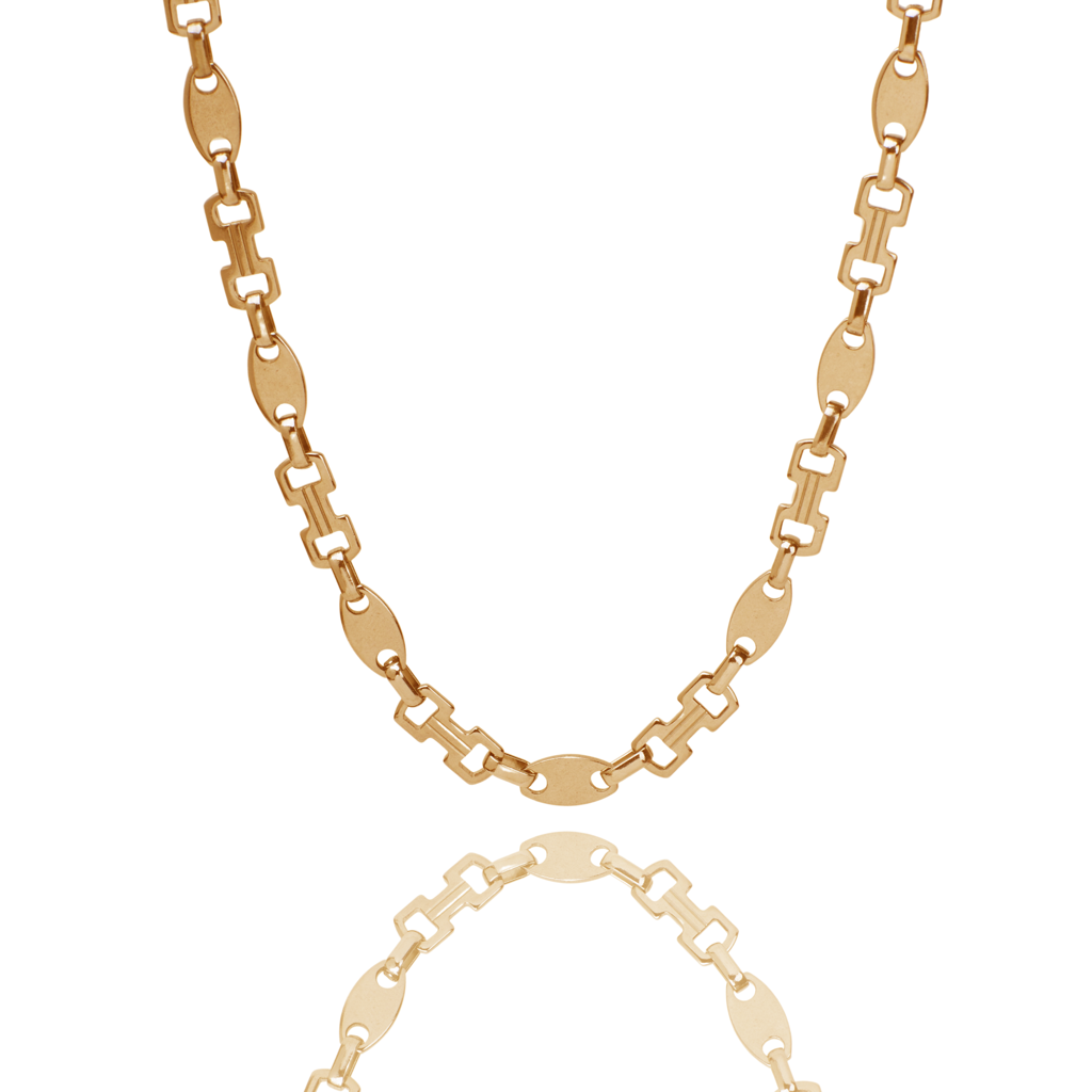 Minimalist Chain Gold Necklace : NS14006-G