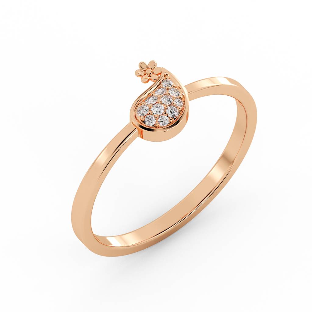 9K Bis Hallmarked Ring For Women/Girls | Avr1079 : AVR1079PC_8