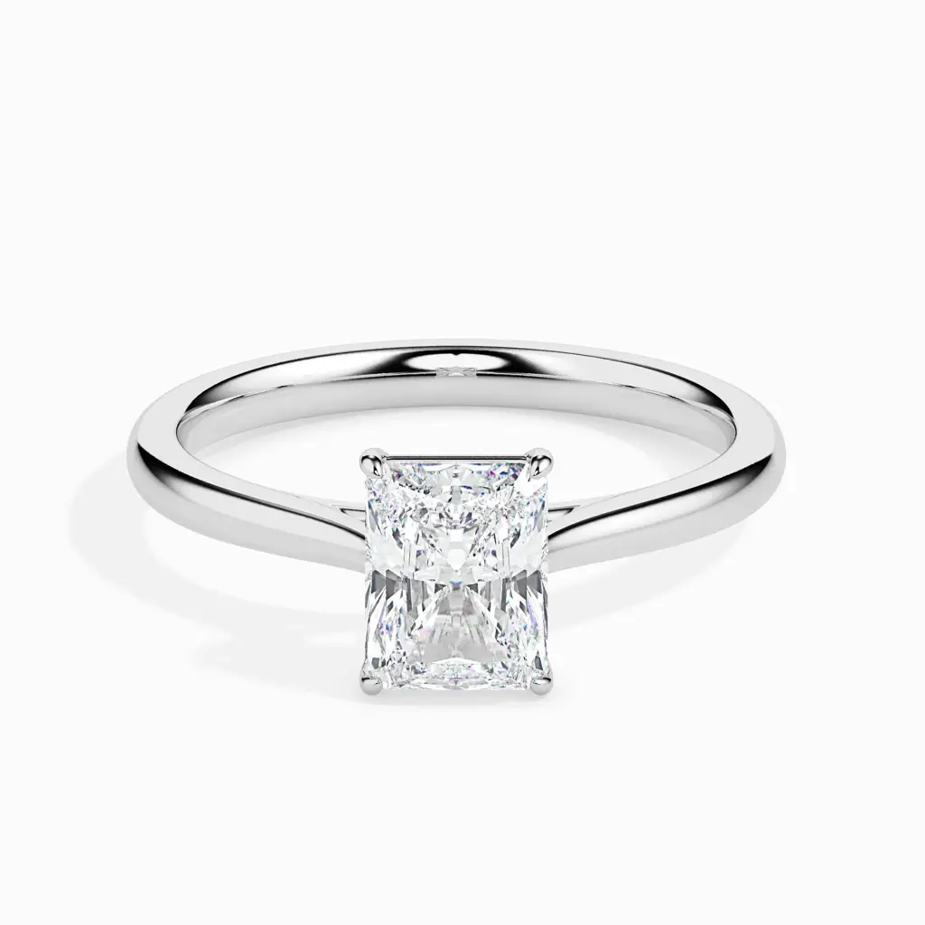 1 Carat Radiant Solitaire Ring : 09kYellowZNR93F10