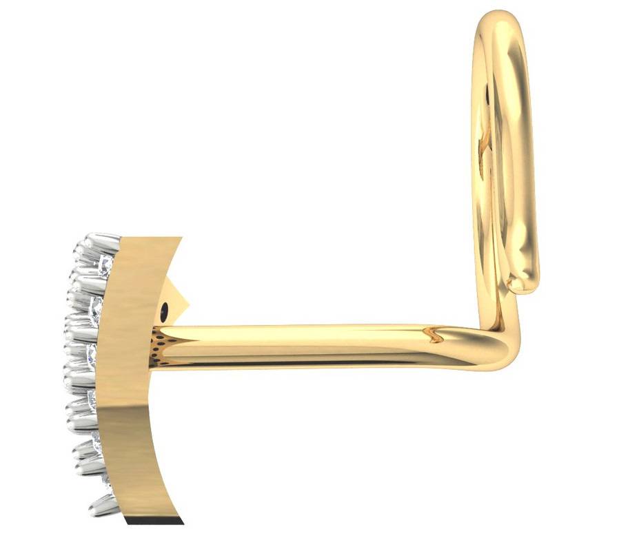 Avsar 9K Bis Hallmarked | Nosepin For Women/Girls |  Avno016 : AVNO016YC