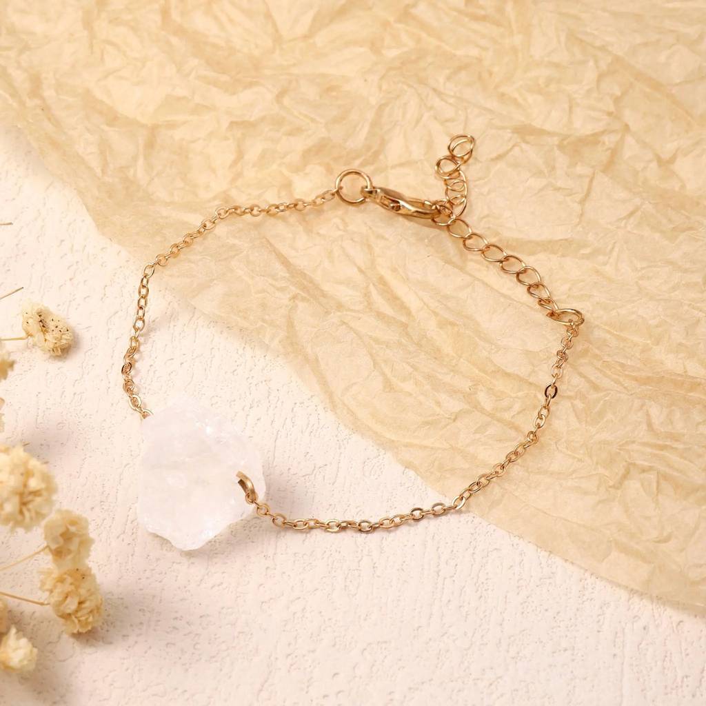 White Moon Flutter Jewellery Set : NBC-046-G-WHT-1