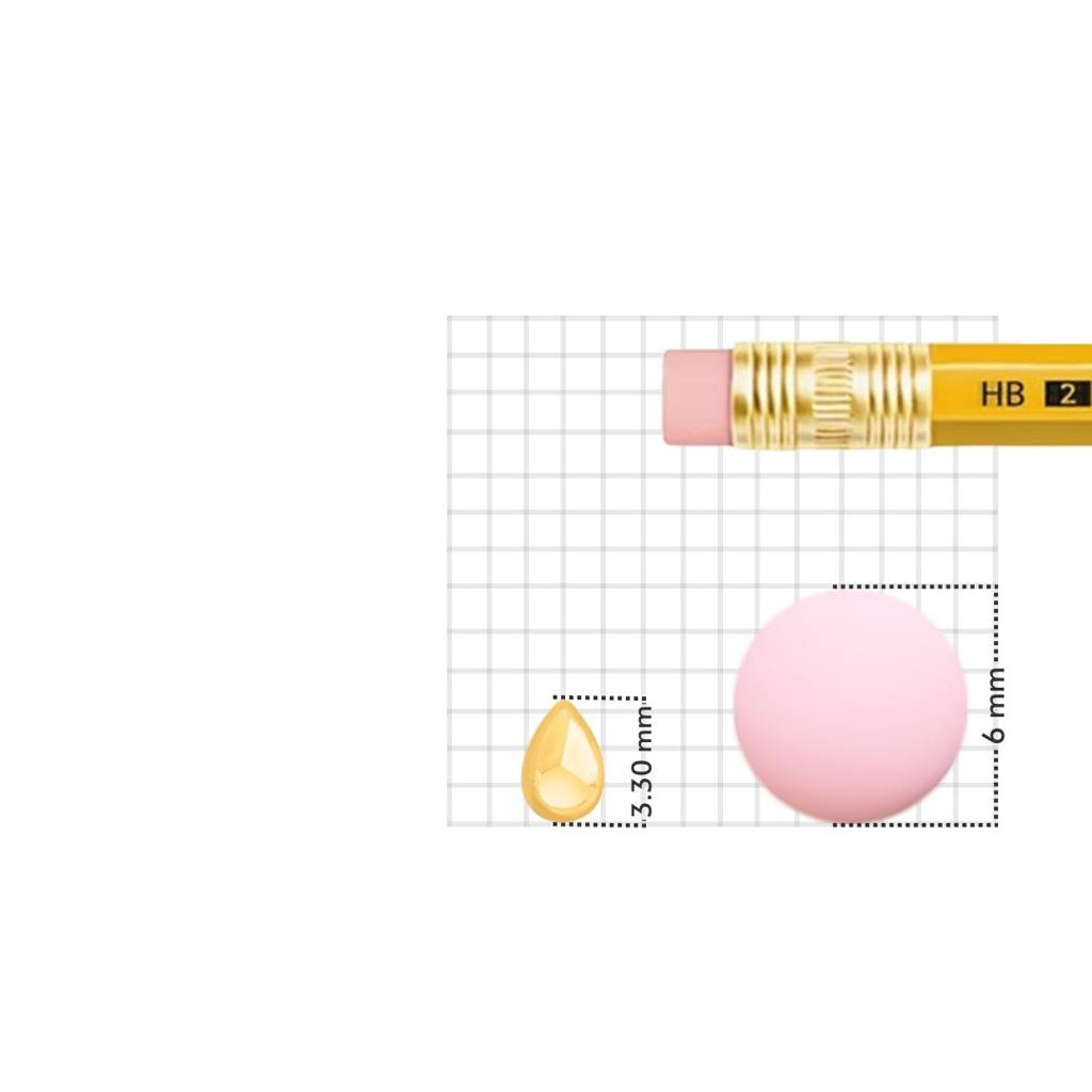 Yuvora 18K Yellow Gold Dew Drop Nose Pin For Women | Screw Back Closure | Bis Hallmarked | Pure Gold Nose Stud : DNP1021-18YG-PP