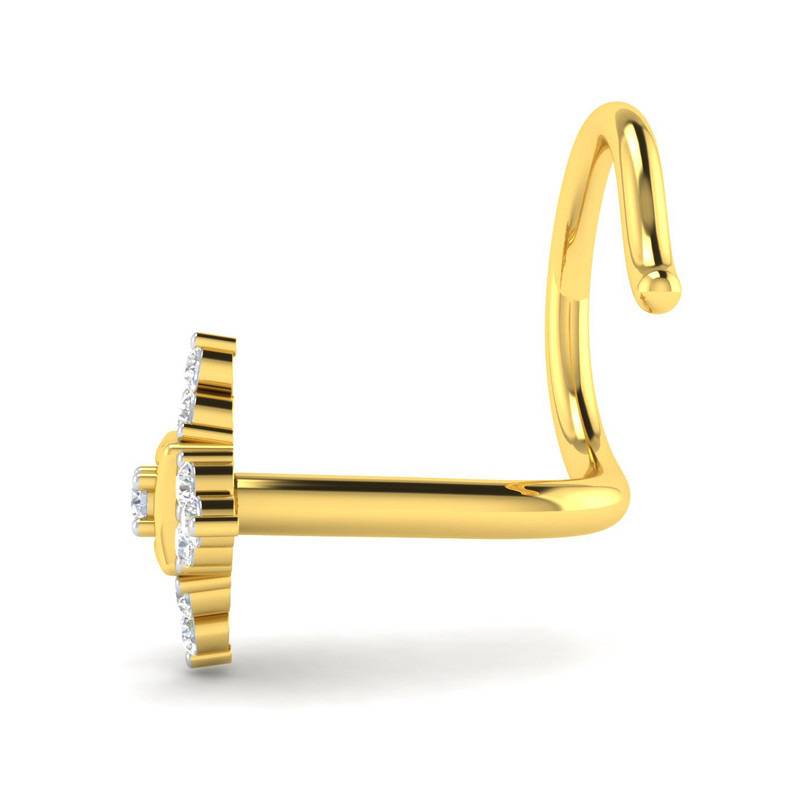 Avsar 9K Bis Hallmarked | Nosepin For Women/Girls |  Avno037 : AVNO037YC
