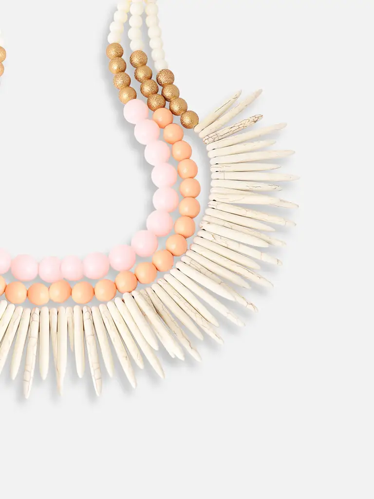 Maxene-Gold Plated Party Designer Stone Statement Necklace For Women : SOHNCK4052