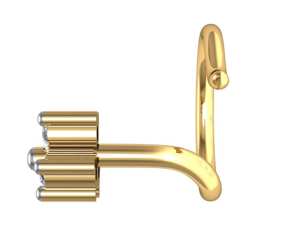 Avsar 9K Bis Hallmarked | Nosepin For Women/Girls |  Avno005 : AVNO005YC