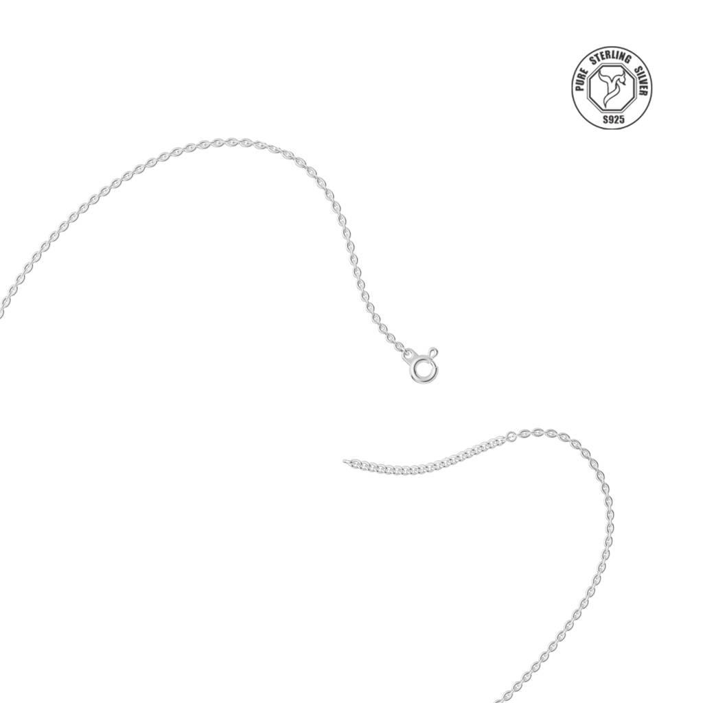 Eternal Rose Heart Silver Chain – Love In Bloom : TRPBJX0057