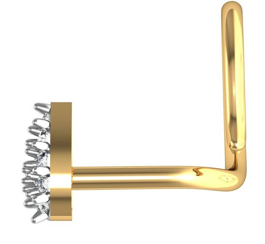 Avsar 9K Bis Hallmarked | Nosepin For Women/Girls |  Avno017 : AVNO017YC