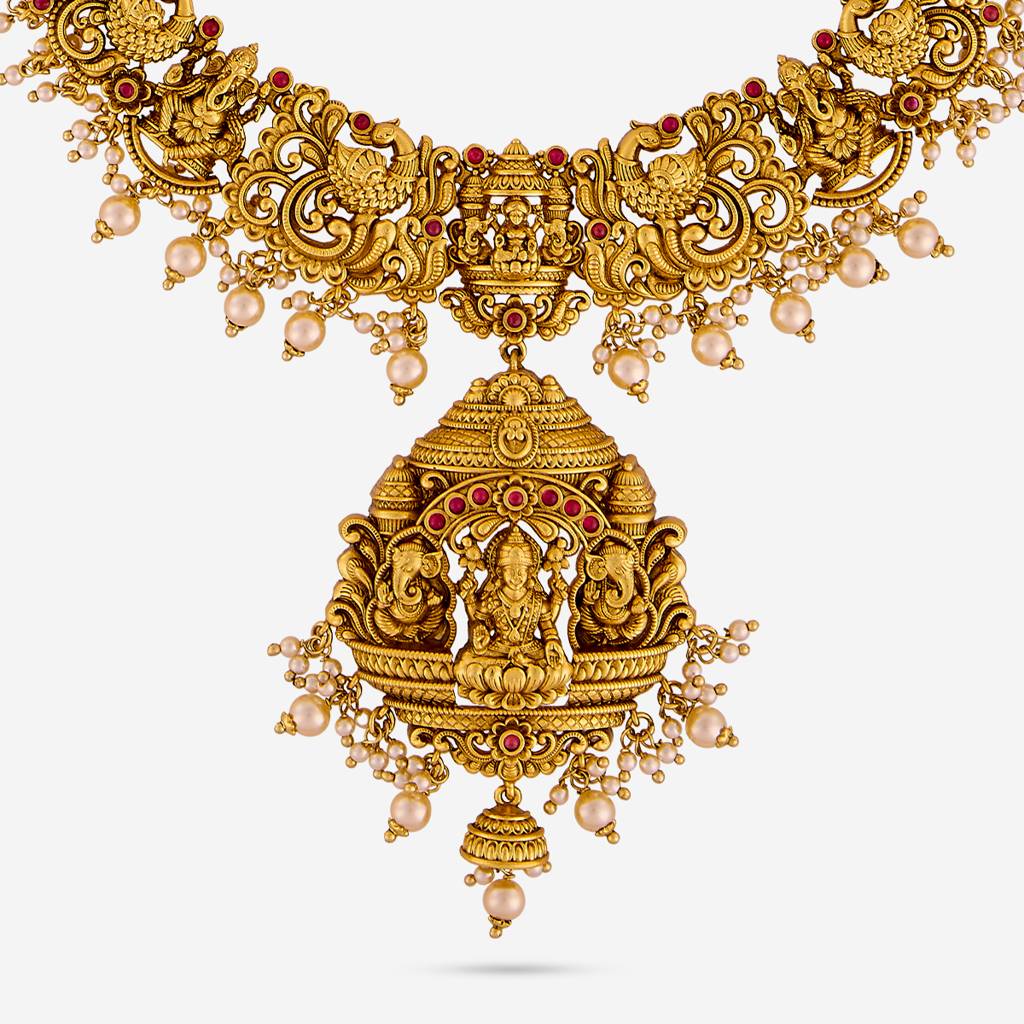 Ruby Gold - Plated Bridesmaid Antique Necklace - 456946 : 456946