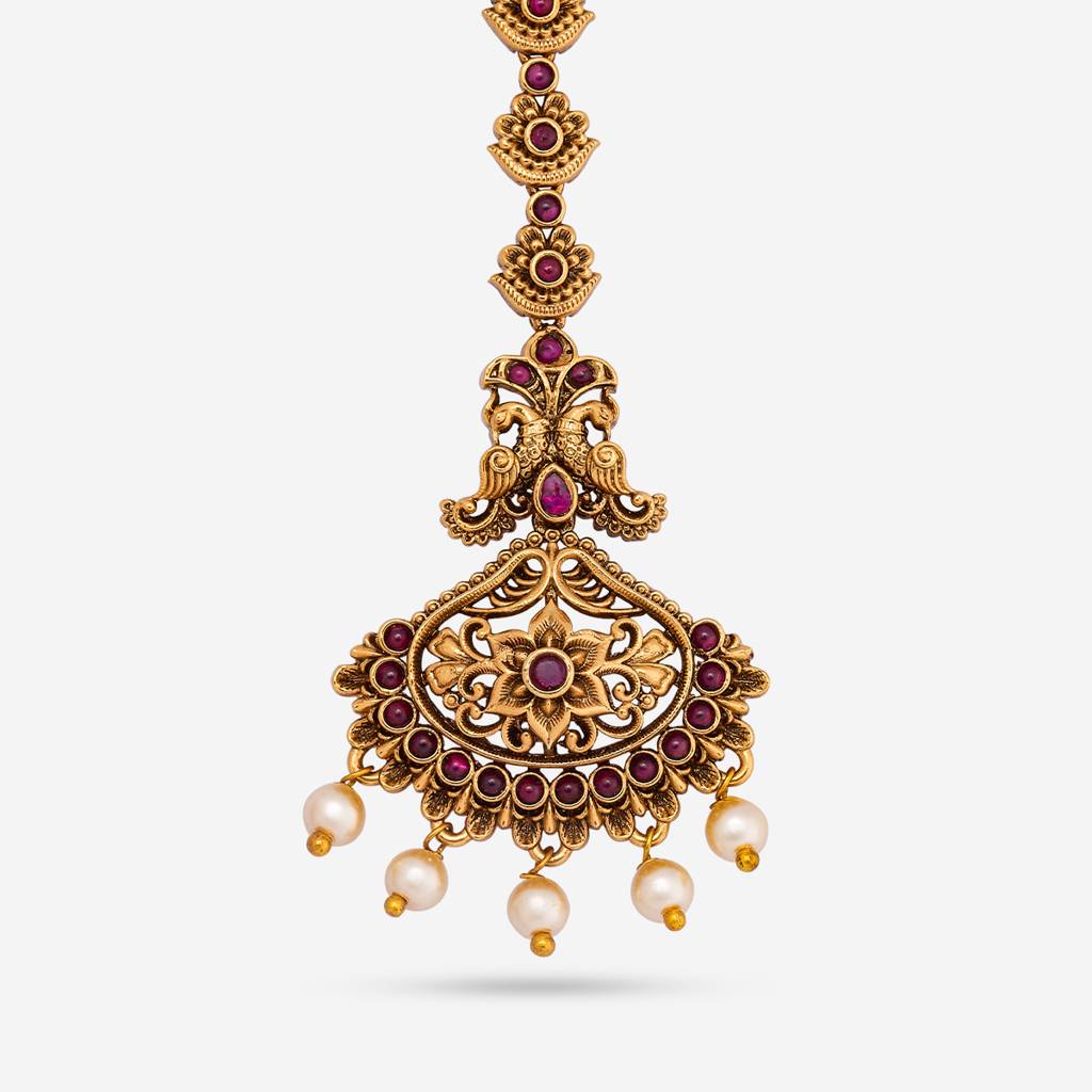Ruby Gold - Plated Festive Antique Tikka - 452829 : 452829