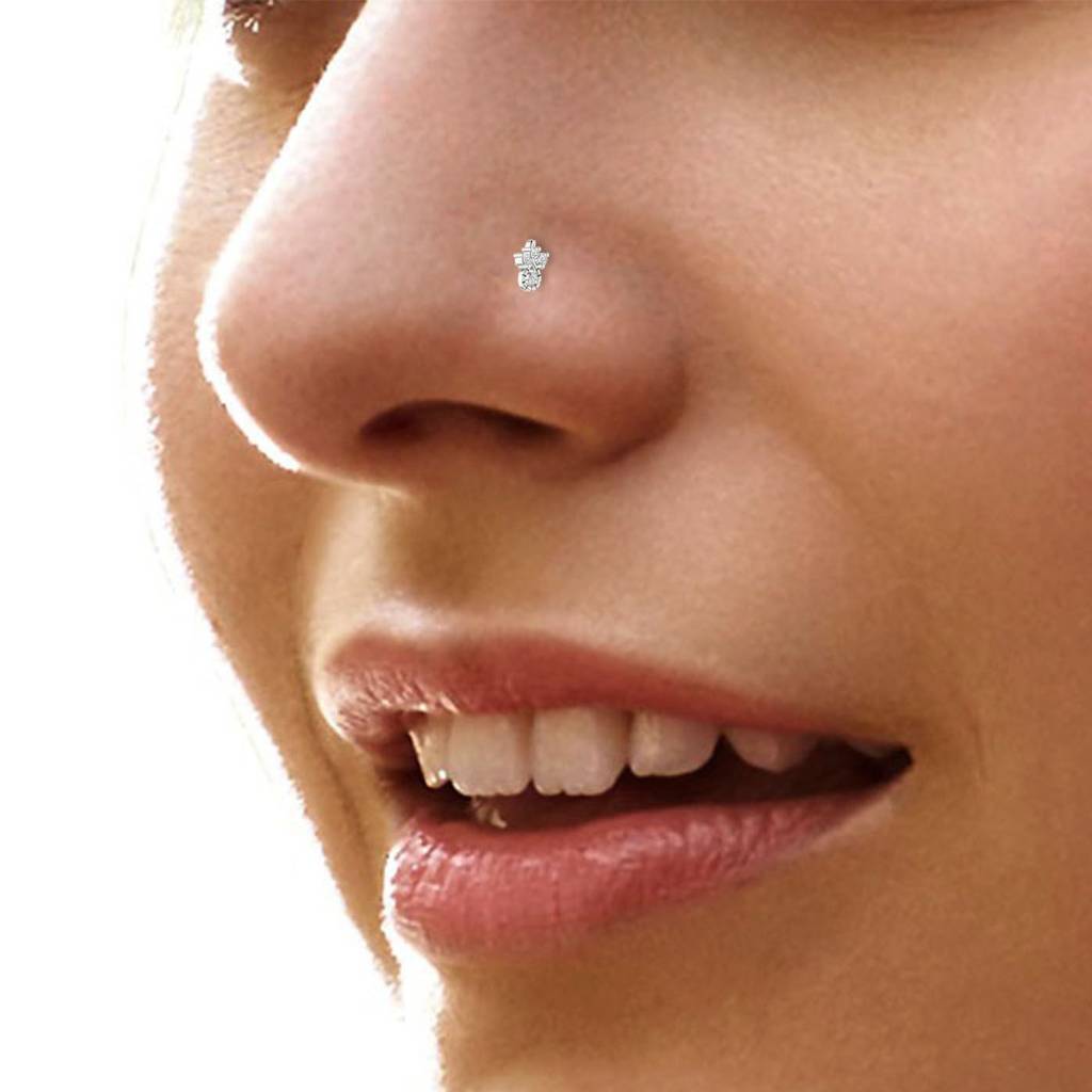Avsar 9K Bis Hallmarked | Nosepin For Women/Girls |  Avno259 : AVNO259WC