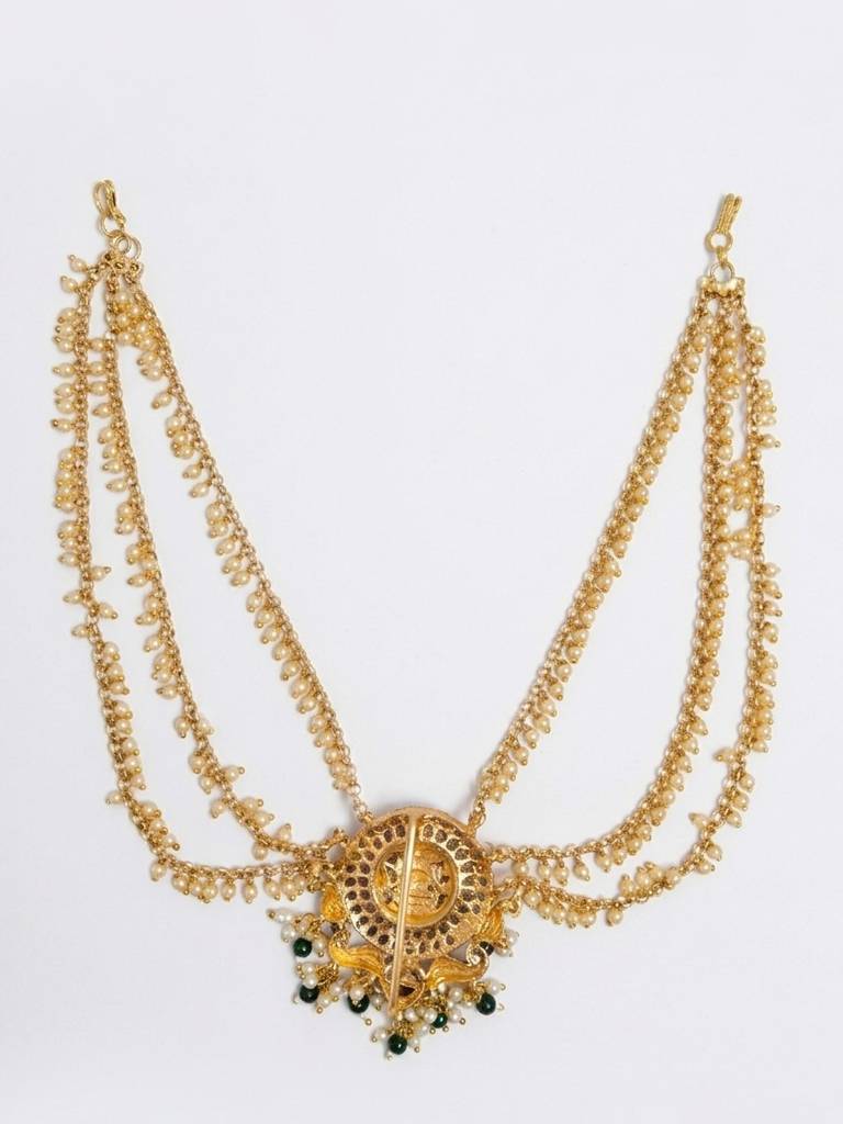 Handcrafted Temple Antique Jada Billai With Mattal : CHOTI25