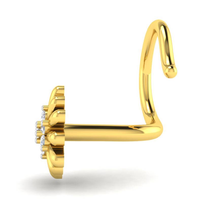 Avsar 9K Bis Hallmarked | Nosepin For Women/Girls |  Avno031 : AVNO031YC