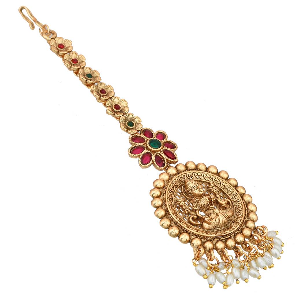 Gold Opulence Bhavani Temple Maang Tika : 8905124543216