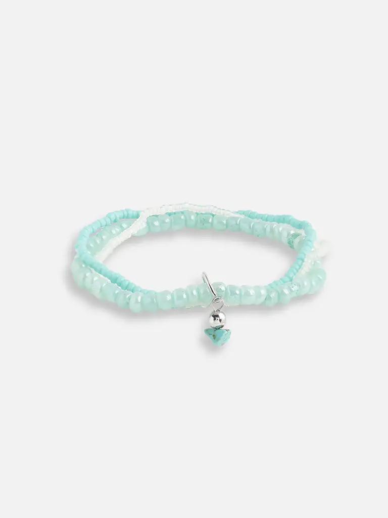 Set Of 3 Beaded Wraparound Bracelets : SOHBRC9943