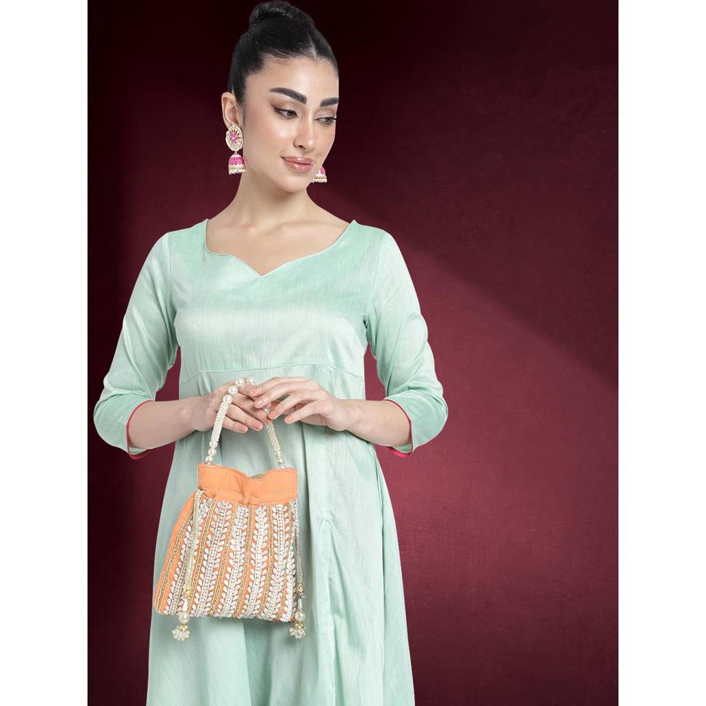 Potli Bags - For Women Girls Evening Bag Clutch Ethnic Bride Purse With Drawstring : P82PCH