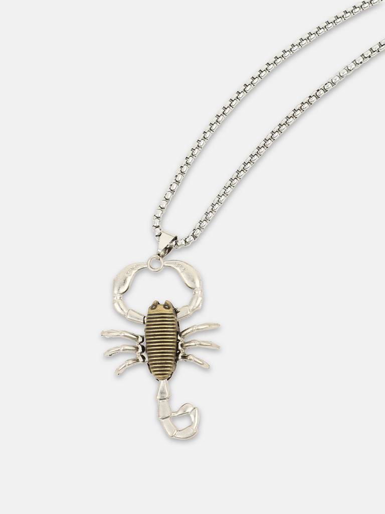Men'S The Scorpio Pendant Necklace - Metallic Silver : FAPD1148